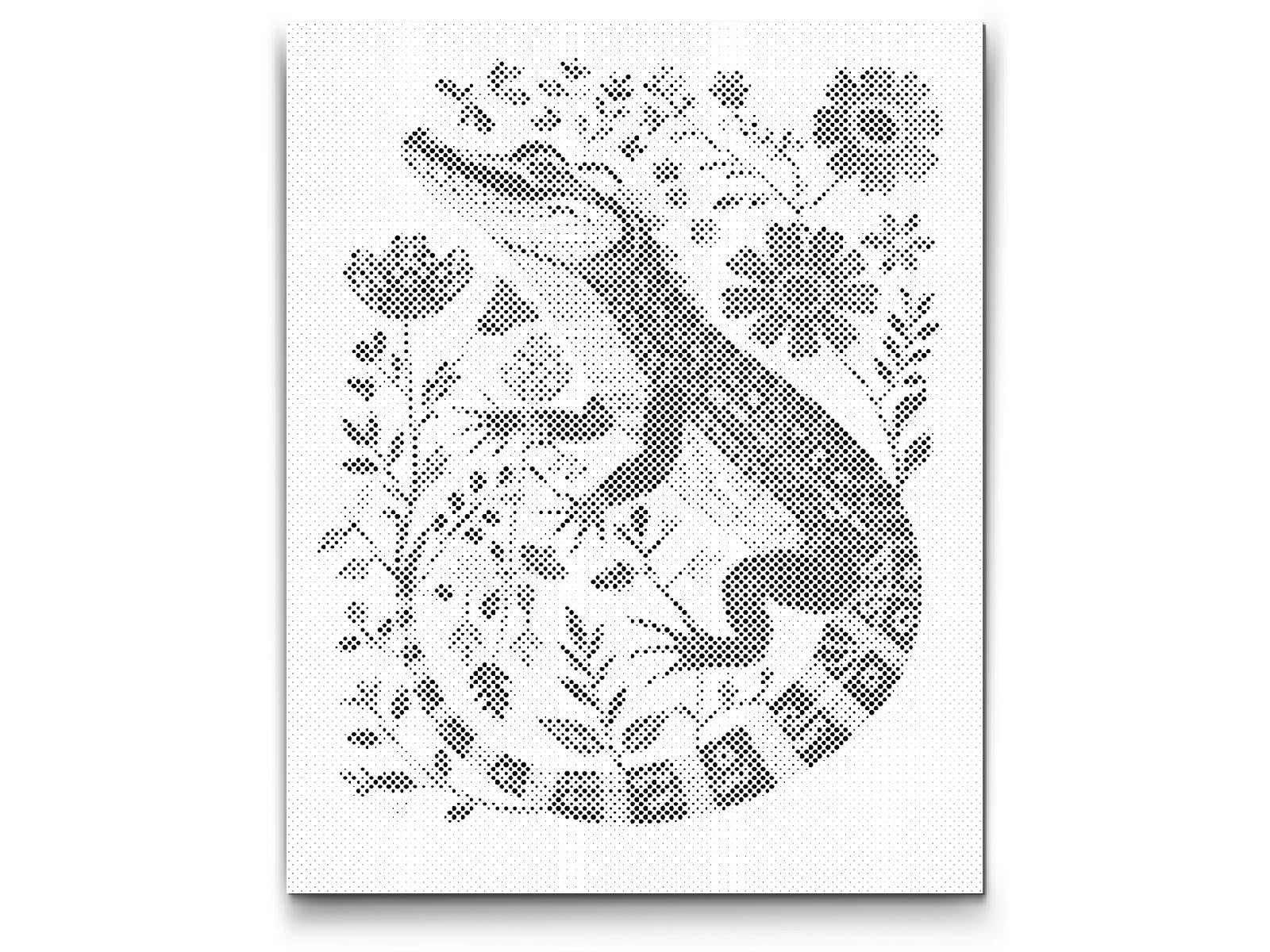 Nordijska ljudska umetnost - aligator - Dottingo