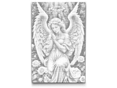 Angel z rožnatimi vrtnicami - Dottingo