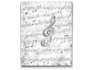 Mavrične note in violinski ključ - Dottingo