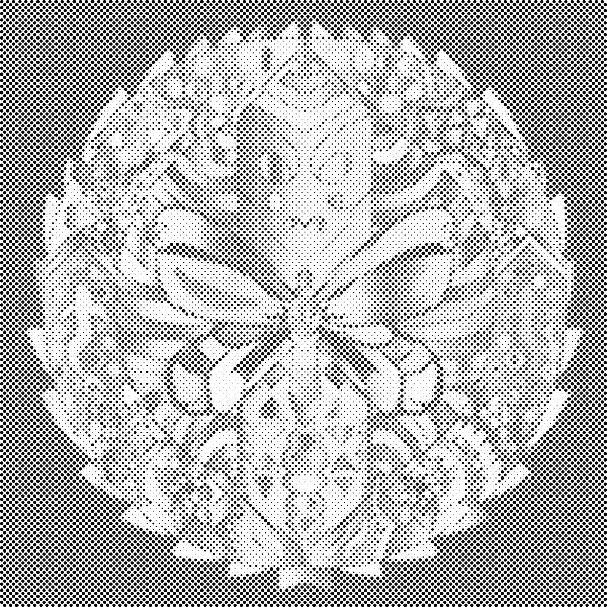 Mandala z metuljem - Dottingo