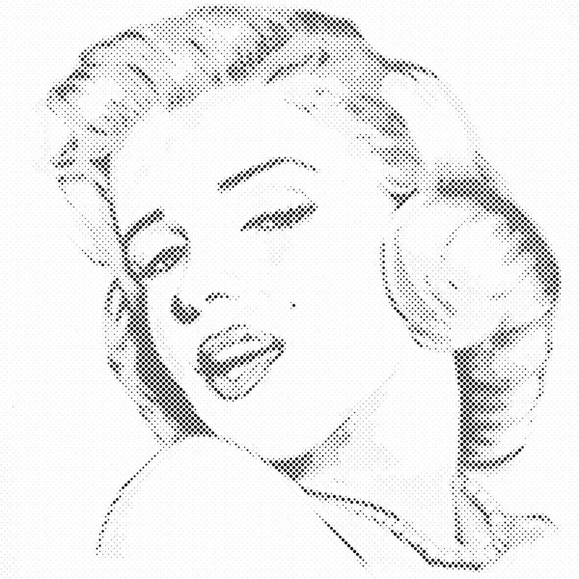 Portret Marilyn Monroe - Dottingo