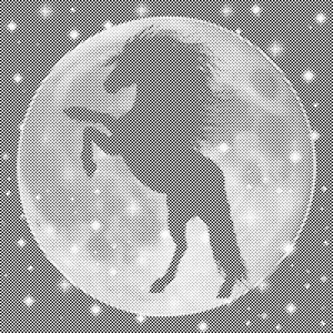 Silhueta konja na Luni - Dottingo
