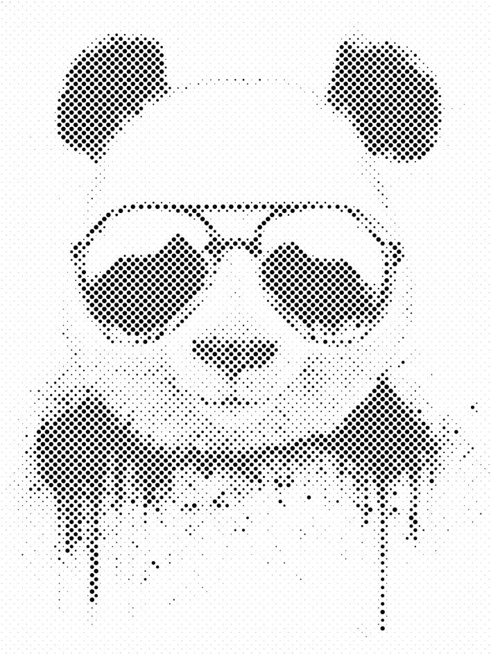 Panda z sončnimi očali - Dottingo