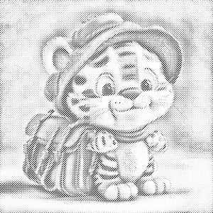 Simpatičen tiger z nahrbtnikom - Dottingo