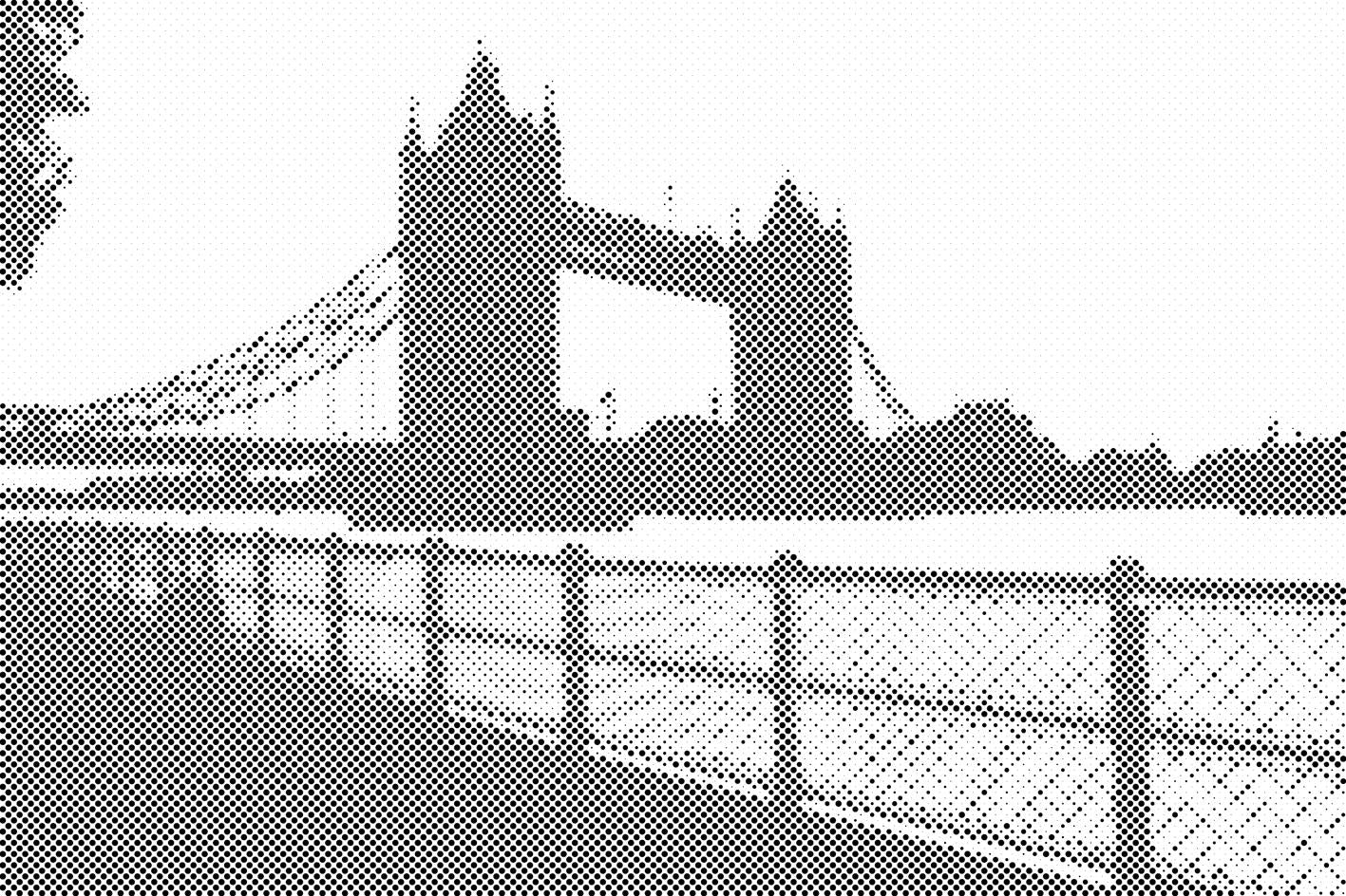 Londonski most ob sončnem zahodu - Dottingo