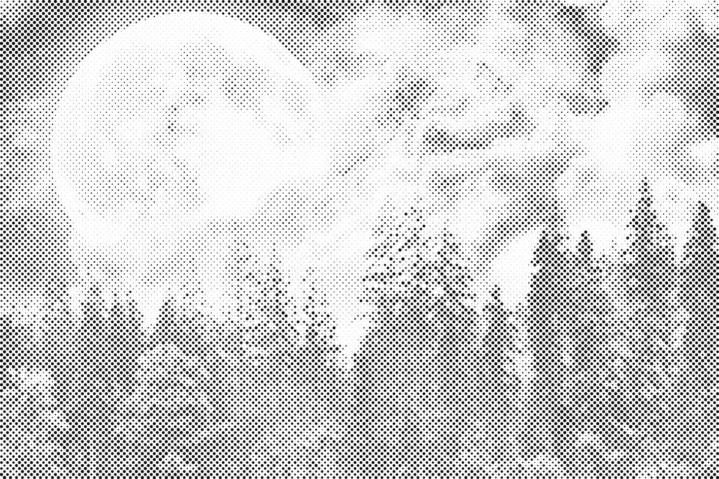 Polna luna nad gozdom - Dottingo