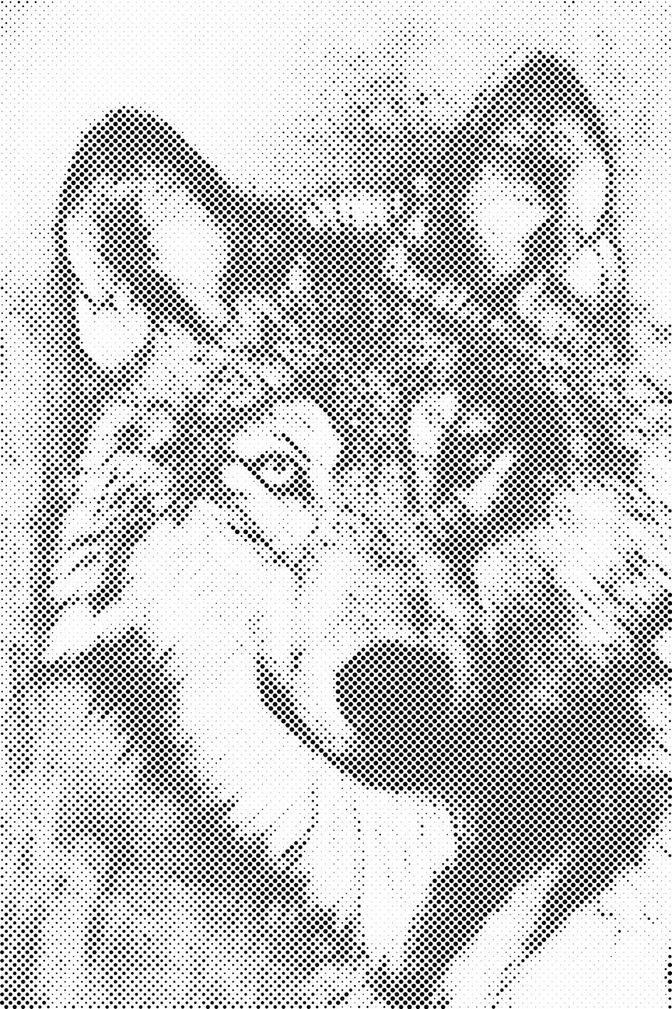 Ilustracija volka - Dottingo