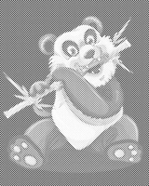 Panda z bambusom - Dottingo